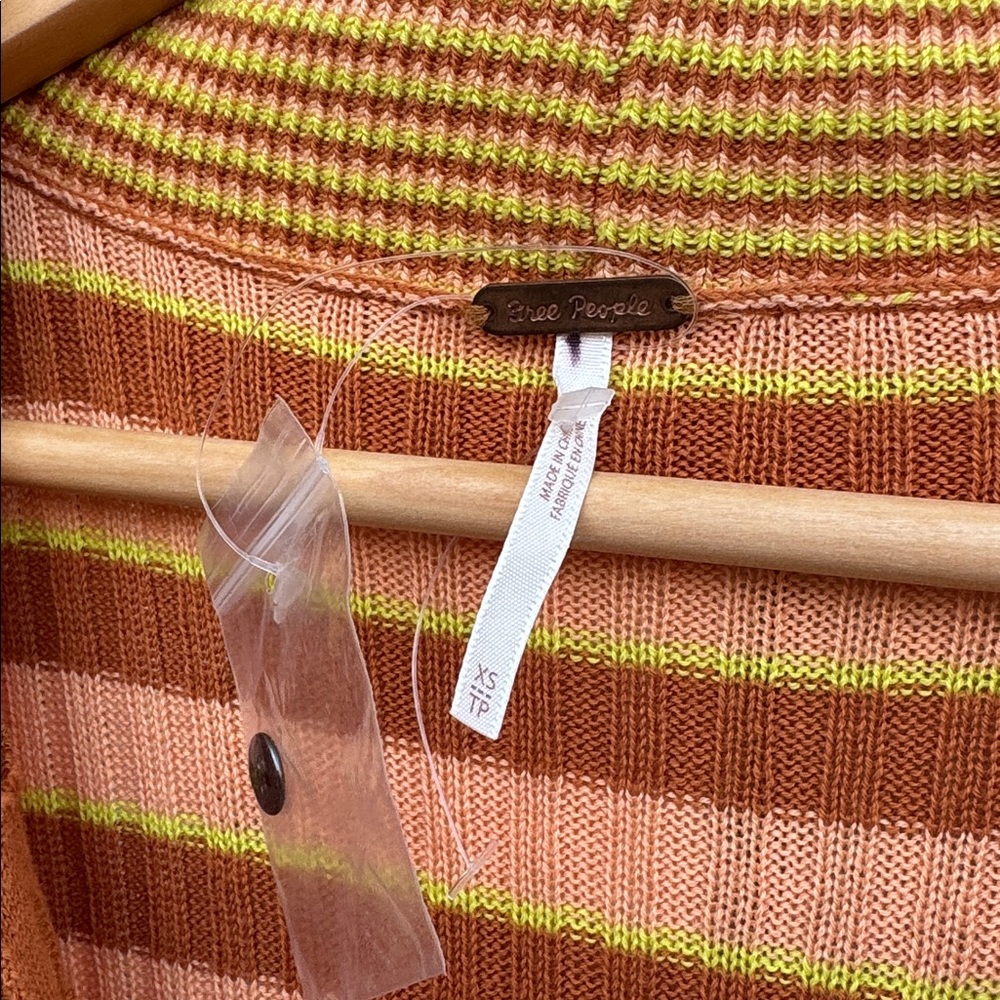 Free People Striped Brown and Orange Dress - Picture 8 of 9